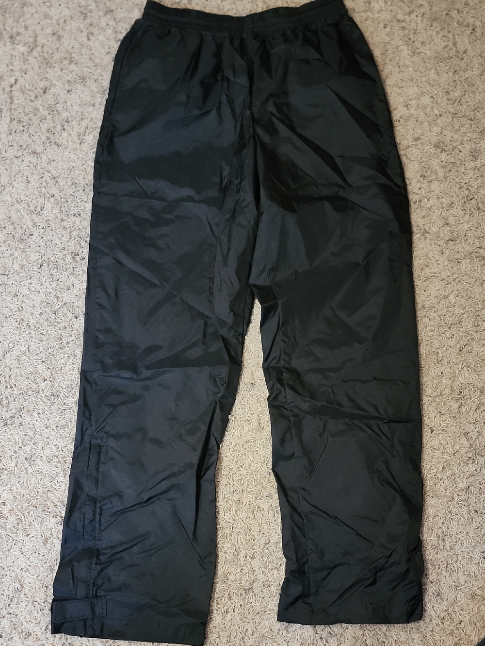 Men's Black Insulated Wind-Resistant Jogger Pants